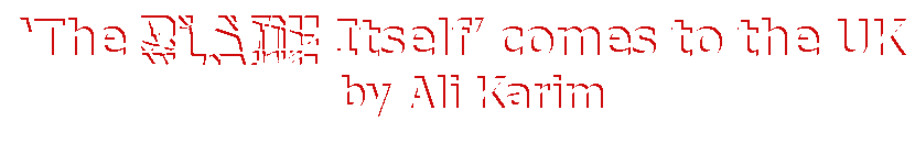 'The Blade Itself� comes to the UK by Ali Karim'
